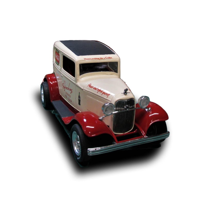 MPC C.P.M. 1932 Ford Sedan Delivery Coca Cola 1:25 Scale MPC Plastic Car Kit, Black - Image 1